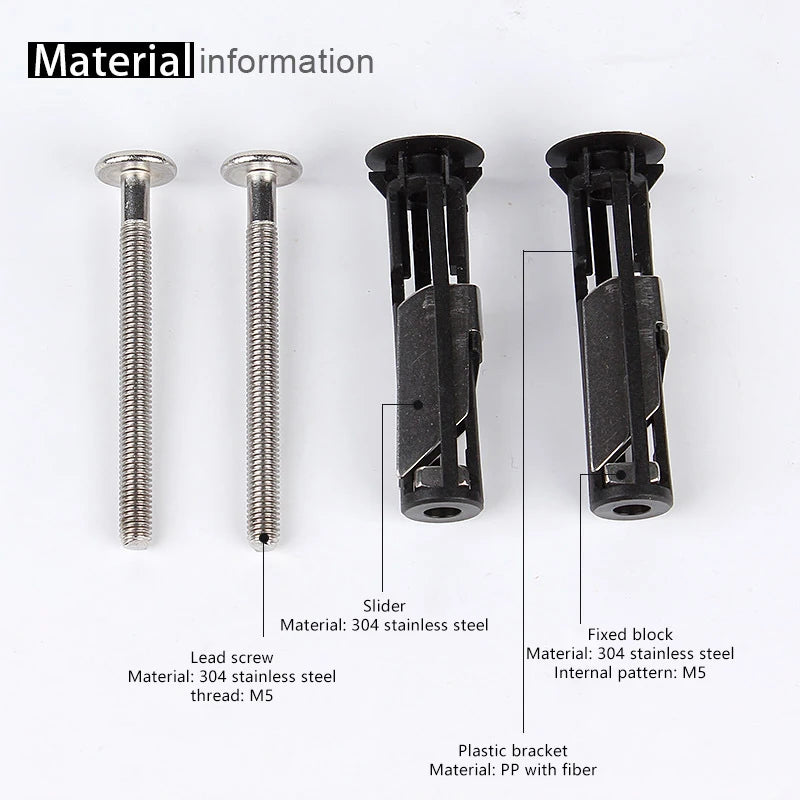 Duty Toilet Seat Fastener Bolt Kit Toilet Seat Screws Replacement Kit Universal Toilet Cover Fixing Accessories
