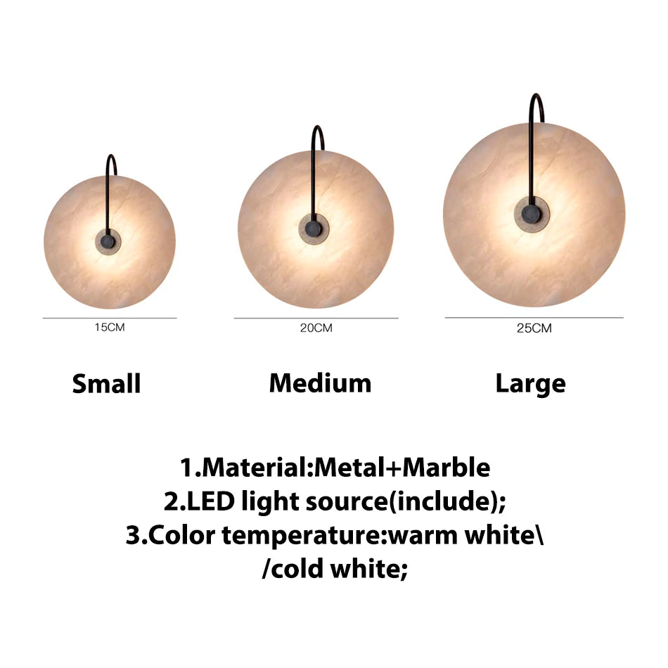 Modern Marble Led Wall Lamps Surface Mounted Led Wall Light Sconces Black Lighting Fixture Decoration Bedroom Foyer Loft Lamps