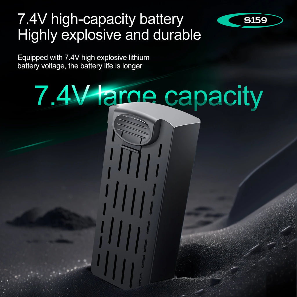 7.4V 2200mAH S159 Drones Battery Propeller Lithium Battery For S159 Remote Control Drones Spare Parts Accessories
