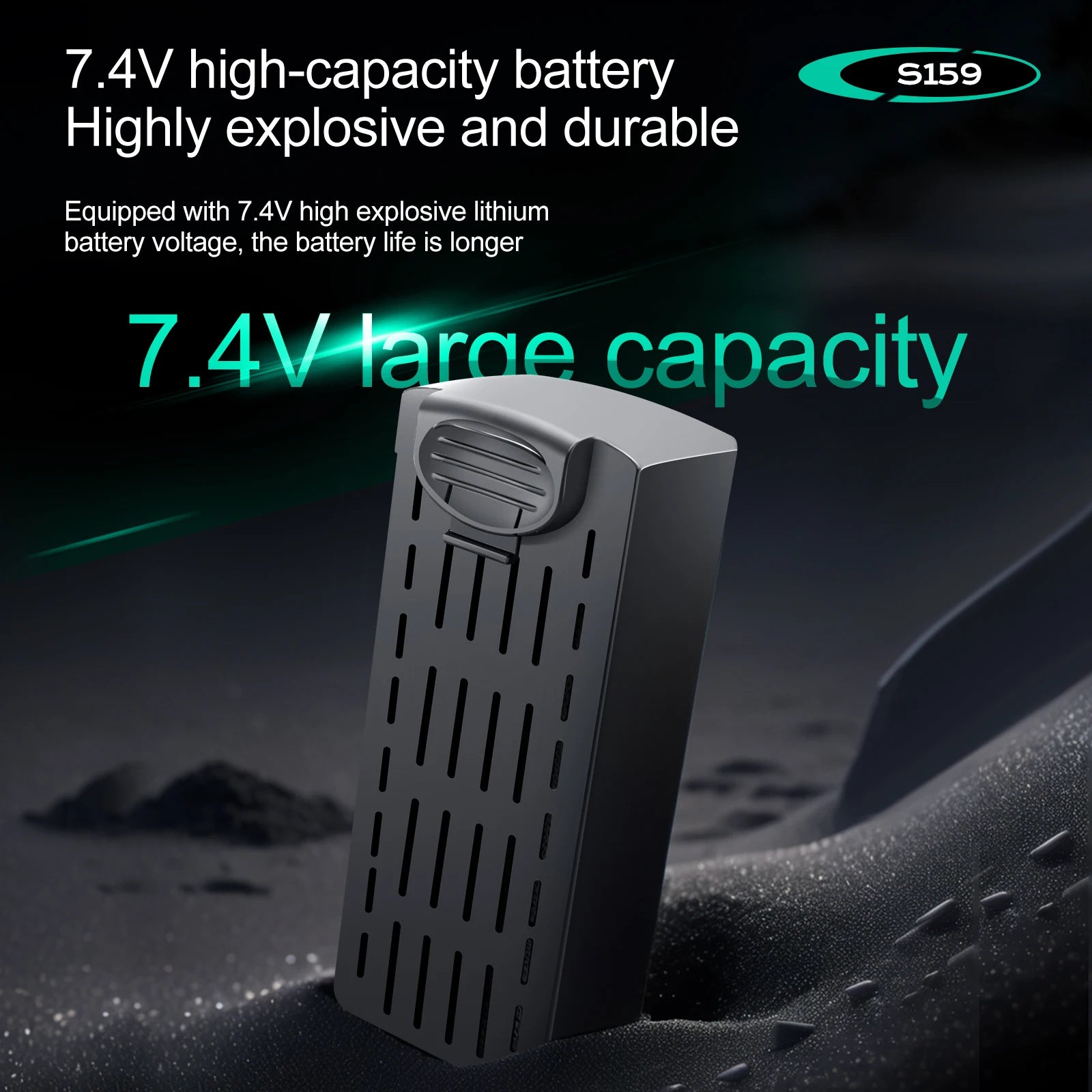 7.4V 2200mAH S159 Drones Battery Propeller Lithium Battery For S159 Remote Control Drones Spare Parts Accessories