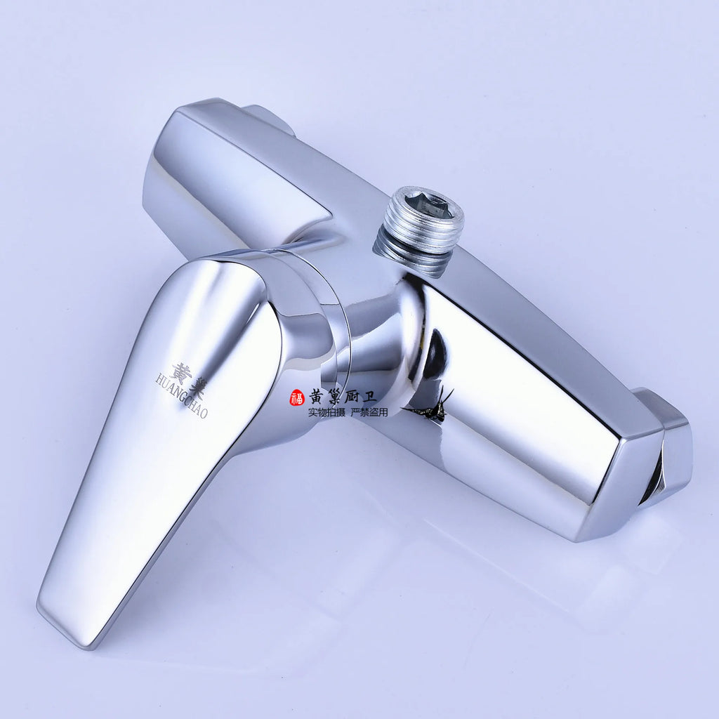 Brass Shower Faucet Mixer Valve Set with Shower Head and Hidden Switch for Bathroom Hot and Cold Water Tap  Bath