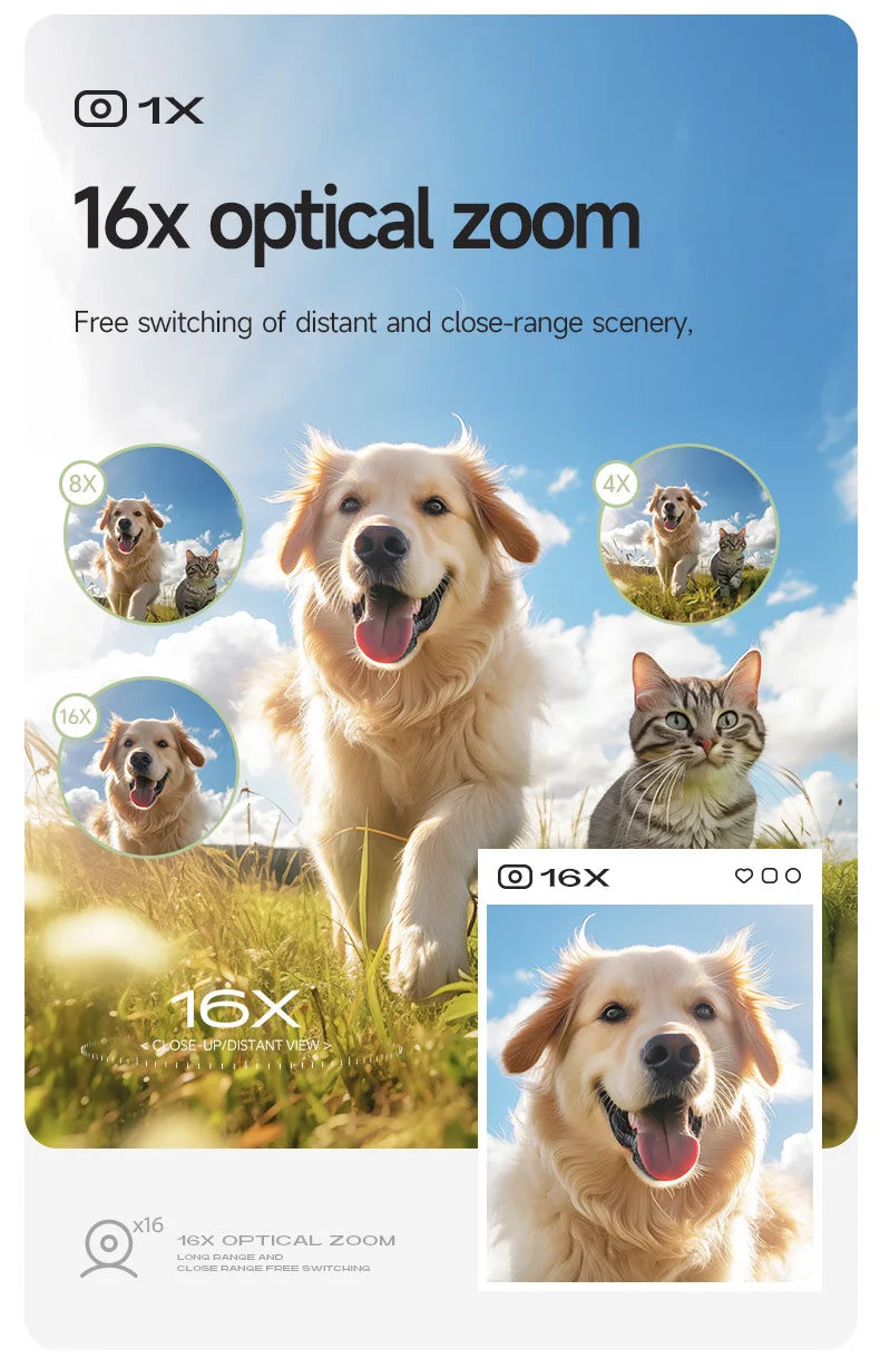 4K Digital Camera Autofocus Vlogging Camera HD 48MP with 2.4" Large Screen Camera for Photography for Kid Students Adult Gift