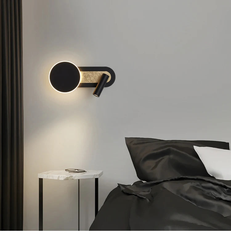 Modern LED Wall Light Living Room Bedroom Study Reading Wall Lamps Indoor With Switch Hotel Decorative Lighting Fixtures
