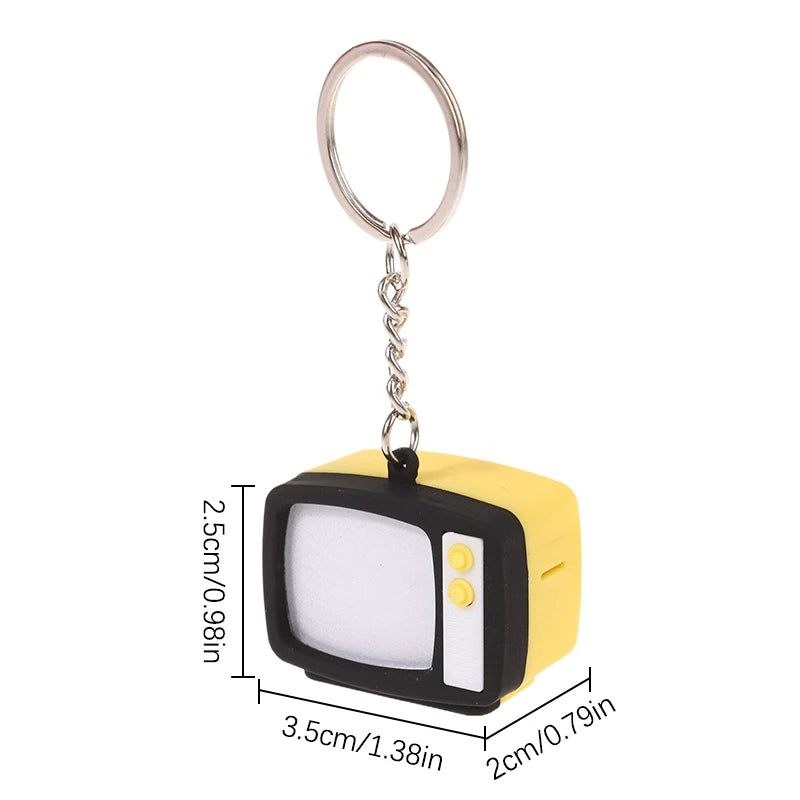 Creative Mini Retro Television Keychain Miniature Television Tv Model Toy Creative Children Toy Keychain Pendant