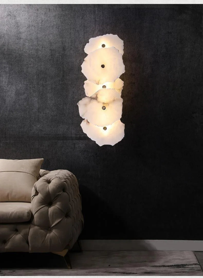 Modern Light Luxury Marble Wall Lamp Bedroom Bedside Tv Background Aisle Corridor Lighting