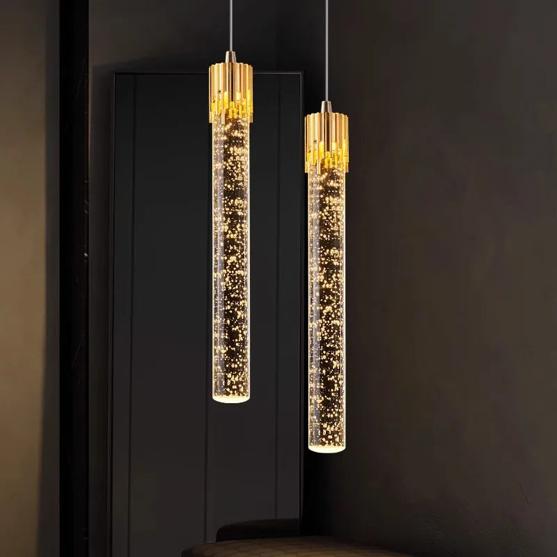 Modern Pendant Light Fixtures Crystal Led Bar Hanging Bedside Lamps Living Room Bedroom Indoor Lighting Creative Home Decor Bar
