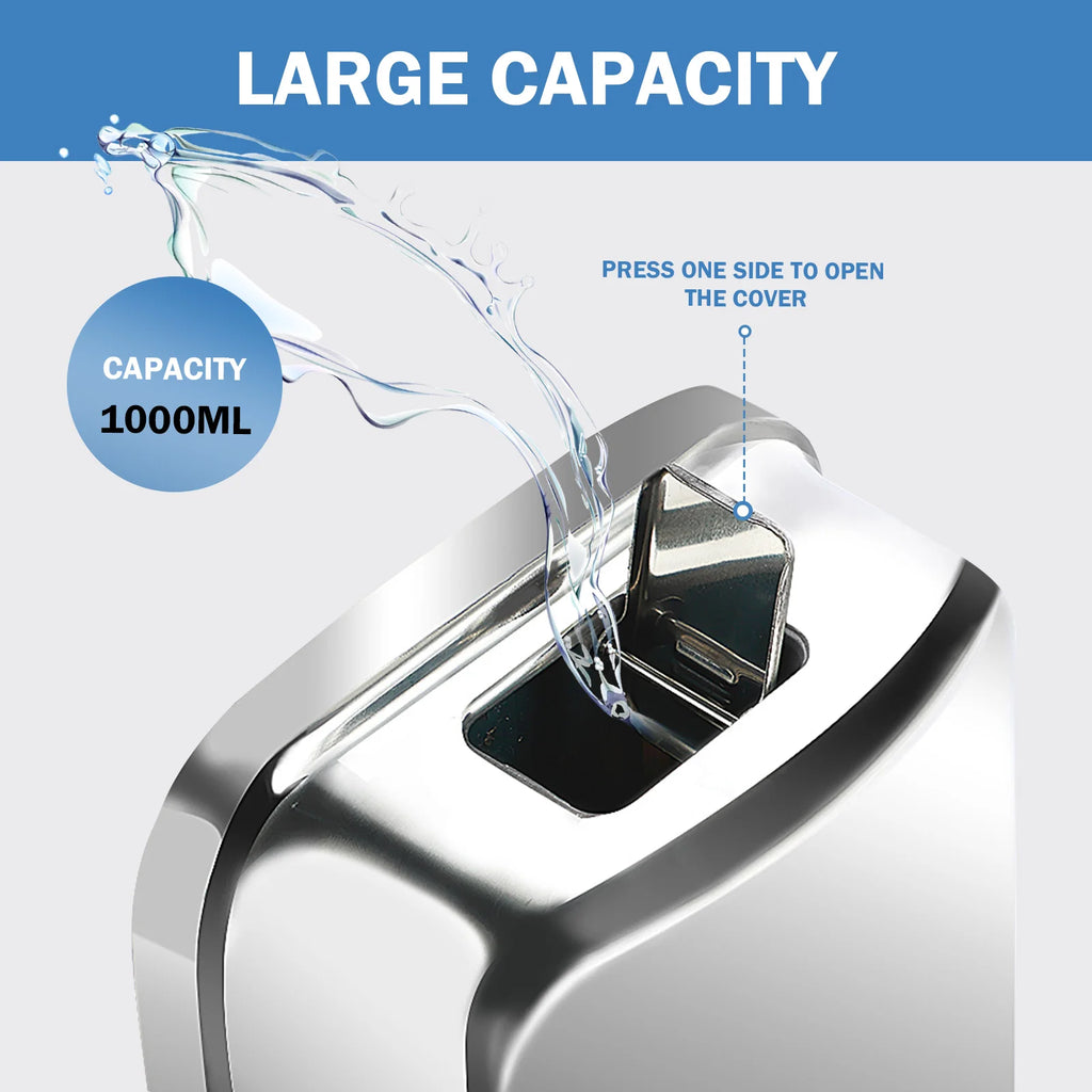 850ML/1050ML Stainless steel Wall Mount Soap Dispenser Bathroom Liquid Soap Detergent Shower Gel Storage Bottle Toilet Kitchen