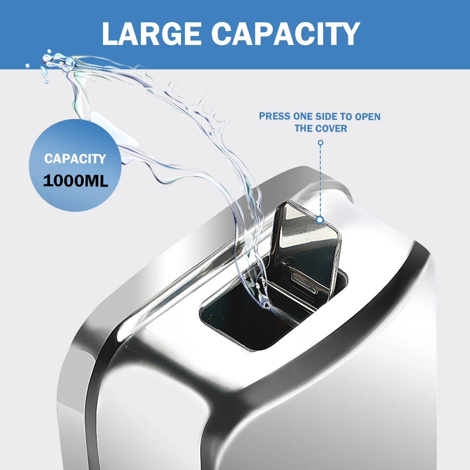 850ML/1050ML Stainless steel Wall Mount Soap Dispenser Bathroom Liquid Soap Detergent Shower Gel Storage Bottle Toilet Kitchen
