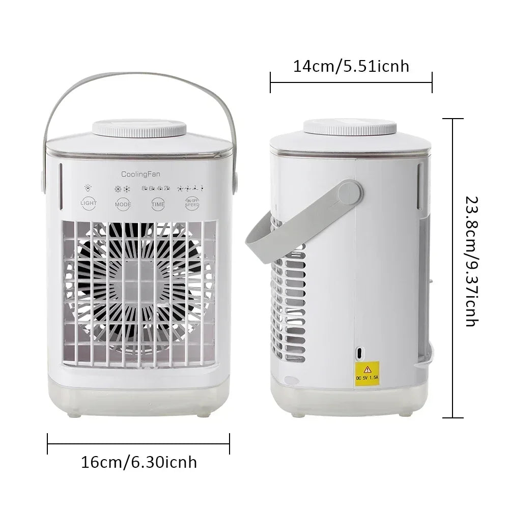 Desktop Air Conditioner Fan Small Air Cooling Machine Small Air Conditioner Household Water Cooling Summer Dormitory Artifac Car