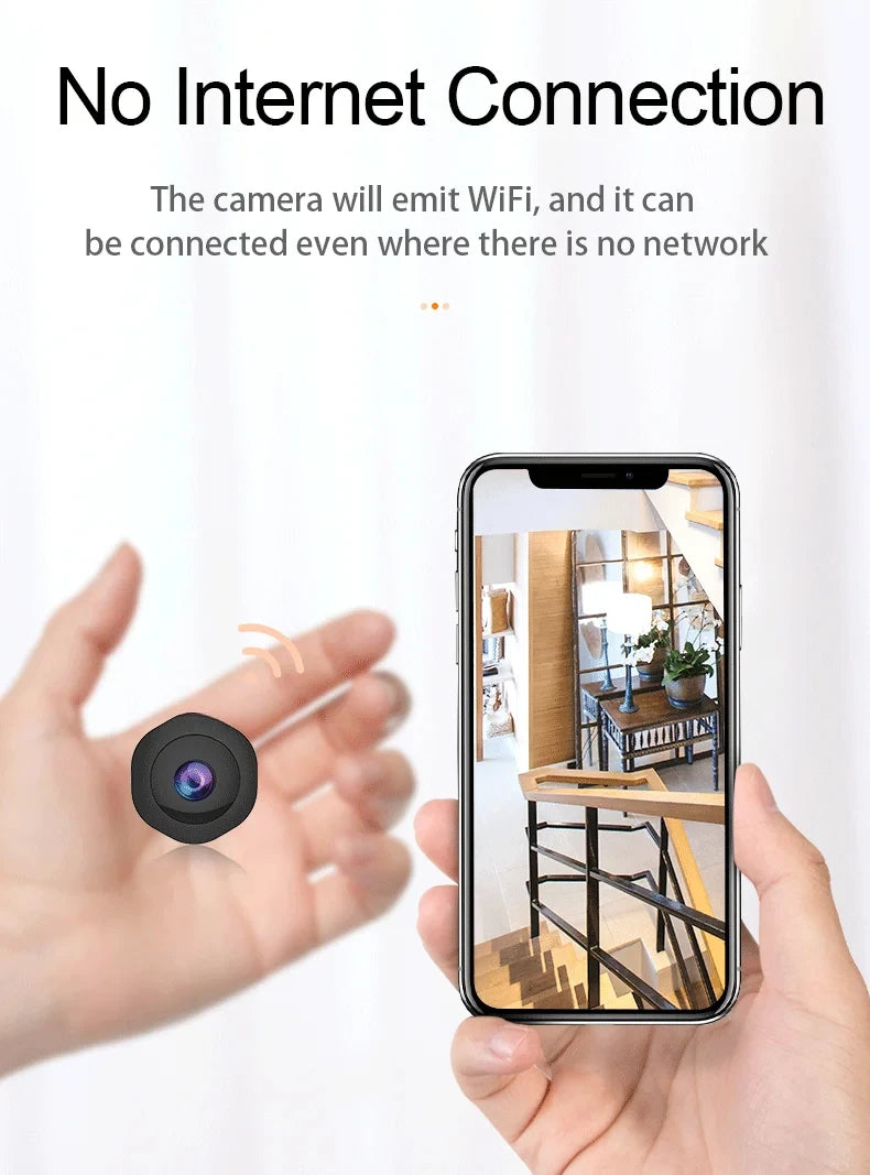 HD 1080P Mini IP Camera  Covert Small Nanny Cam Video Voice Recorder Indoor Portable  Security CCTV Camera for Home and Office