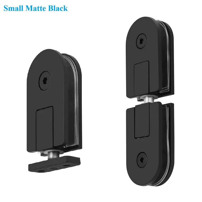 1Pair SUS304 Framless Glass Door Pivot Hinge For Shower Enclosure Commercial Entry Cubicle