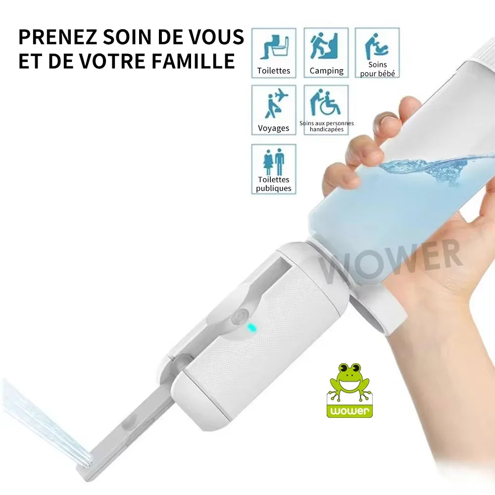 Pocket Bidet Shower Handhel Automatic Toilet Sprayer 200ML Portable Travel Shattaf for Hygiene Cleaning Personal Baby Care
