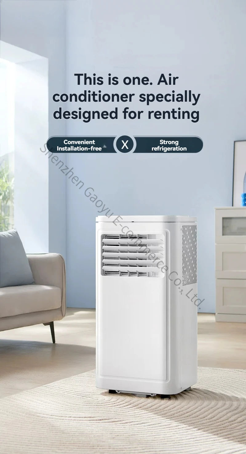 Portable Air Conditioner with Heating and Cooling, No Outdoor Unit, Easy Install for Rental Room, Dormitory, Kitchen, Office
