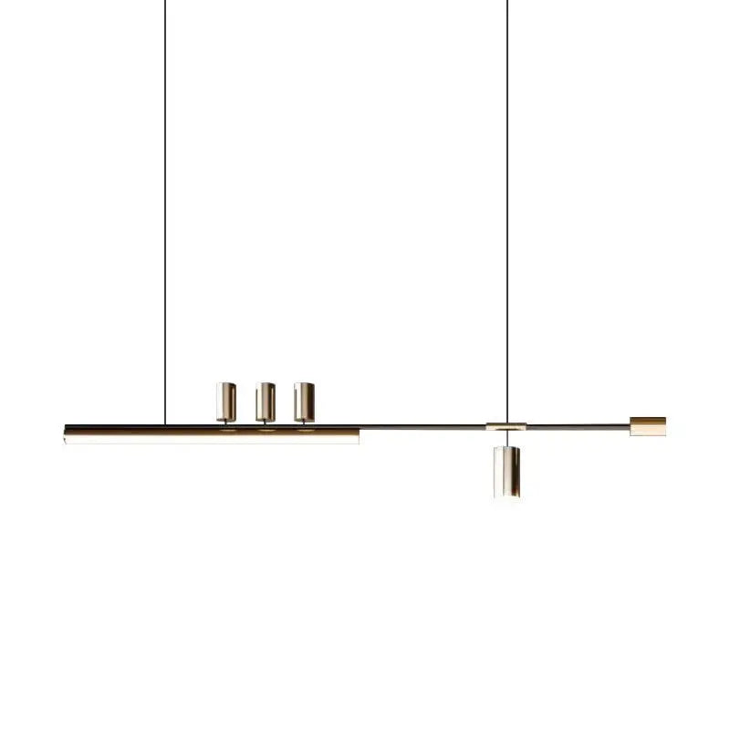 Minimalist Restaurant Chandelier Modern Light Luxury Simple Nordic Bar Table Spotlight Designer Creative Straight Strip Lights
