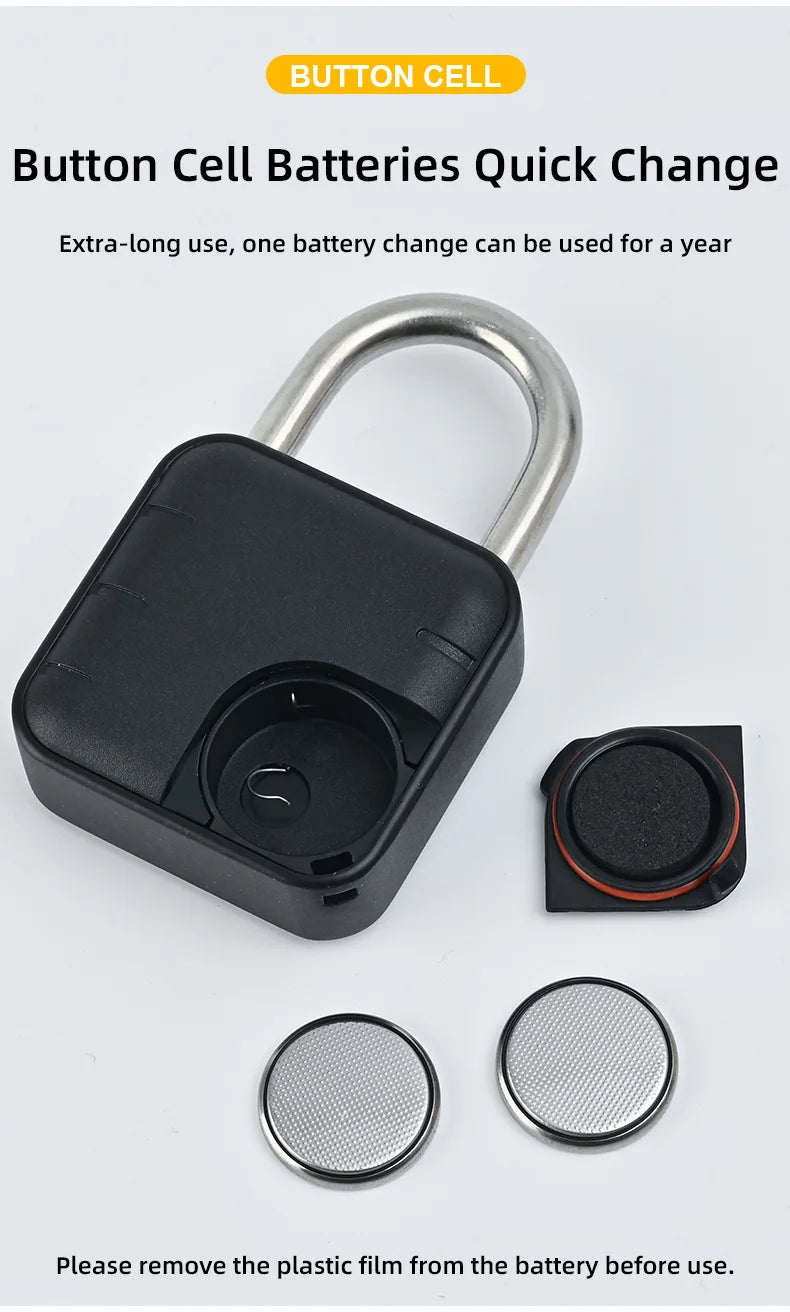 IP67 Waterproof Fingerprint Door Lock Button Cabinet Lock Gym Wardrobe Door Tuya Smart Password Padlock Electronic Door Lock