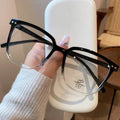 Anti Blue Light Presbyopia Eyeglasses Vintage Trend Oversized Square Hyperopia Eyewear Finished Prescription Reading Glasses