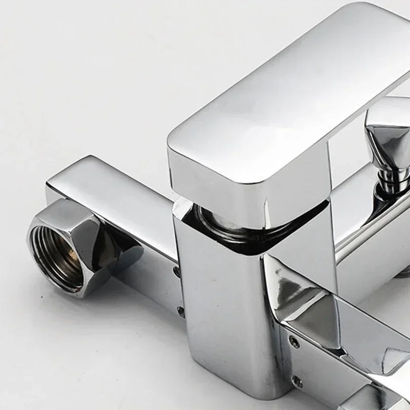 Shower Faucet Wall Mounted Bathroom Bathtub Faucets Shower Set Single Handle Hot and Cold Mixing Valve Tap Shower Accessories