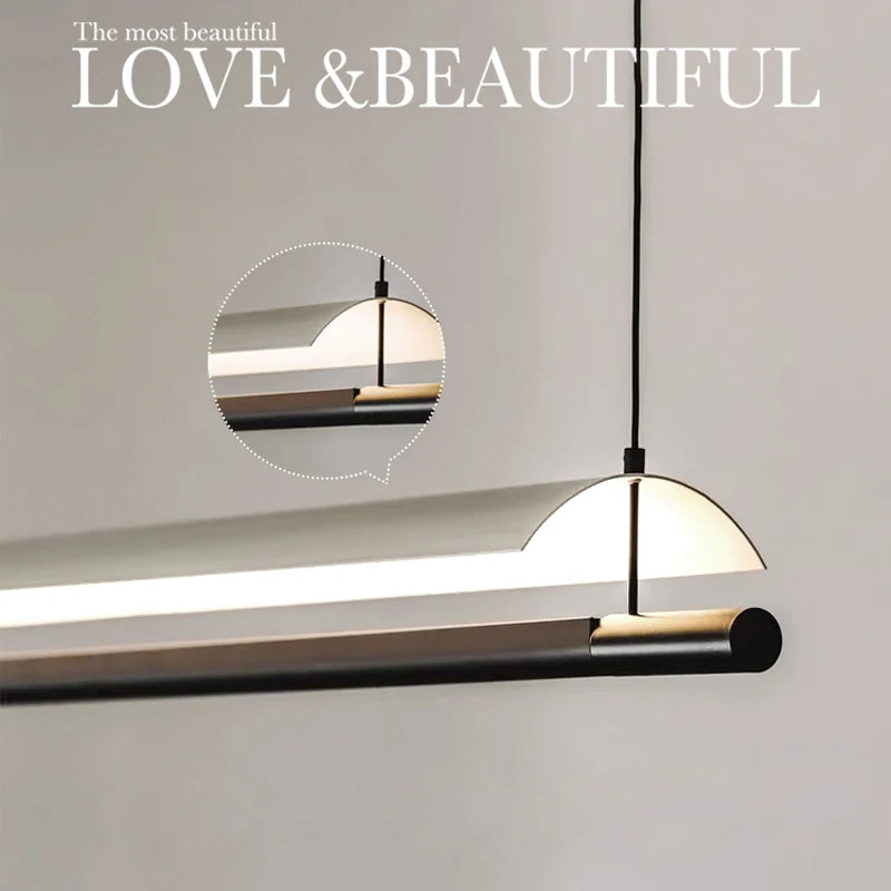 Modern Salon Lightings Home Decoration Simplicity Long Strip Design Led Lamp Nordic Office Living Room Dining Home Decoration