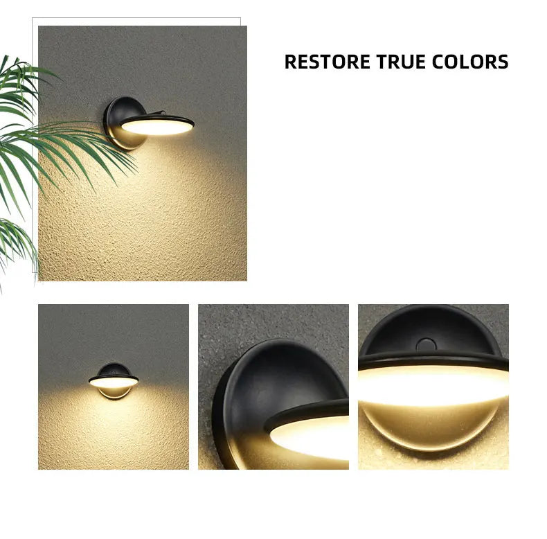 Modern Minimalist Led Waterproof Outdoor Rotatable Wall Light, Bedside, Living Room, Corridor, Aisle Wall Light