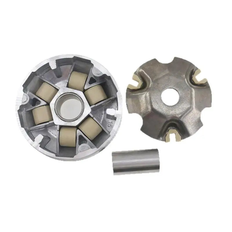 Scooter Variator Clutch Assembly Rustproof Aluminum Alloy Wear Resistant Rollers Fits for Common Street Scooters