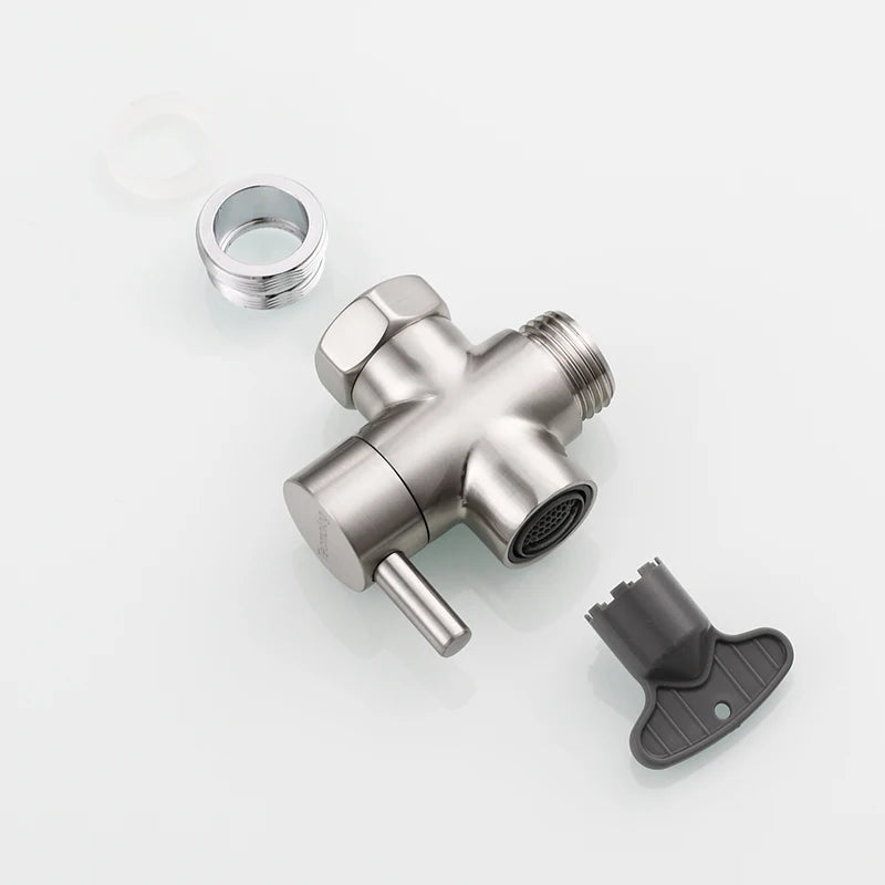 Ciencia Brass Faucet Diverter Valve Kitchen Sink Faucet Valve Splitter with Aerator Sink Hose Connector M22 to M24