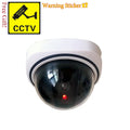 New Red Flashing LED Light Black/White Dummy Conch Camera Home Office Surveillance Security System Fake CCTV Security Camera