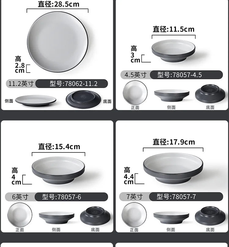 1PCS Tableware/high-end Cold Dish Plates/non Fragile Plates/bowls/sushi Plates, Japanese Style,A5 Food Grade Melamine