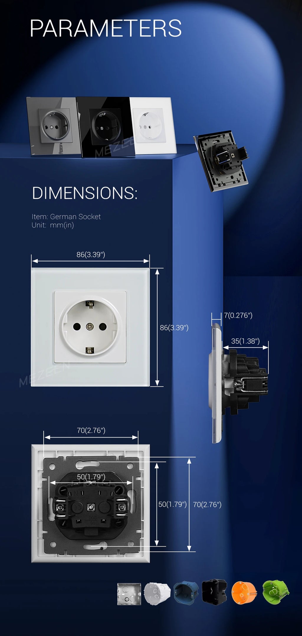 Factory Direct Selling High Quality EU Standard 10 /16Amp Electric Luxury Tempered Glass Light Wall Switch and Socket