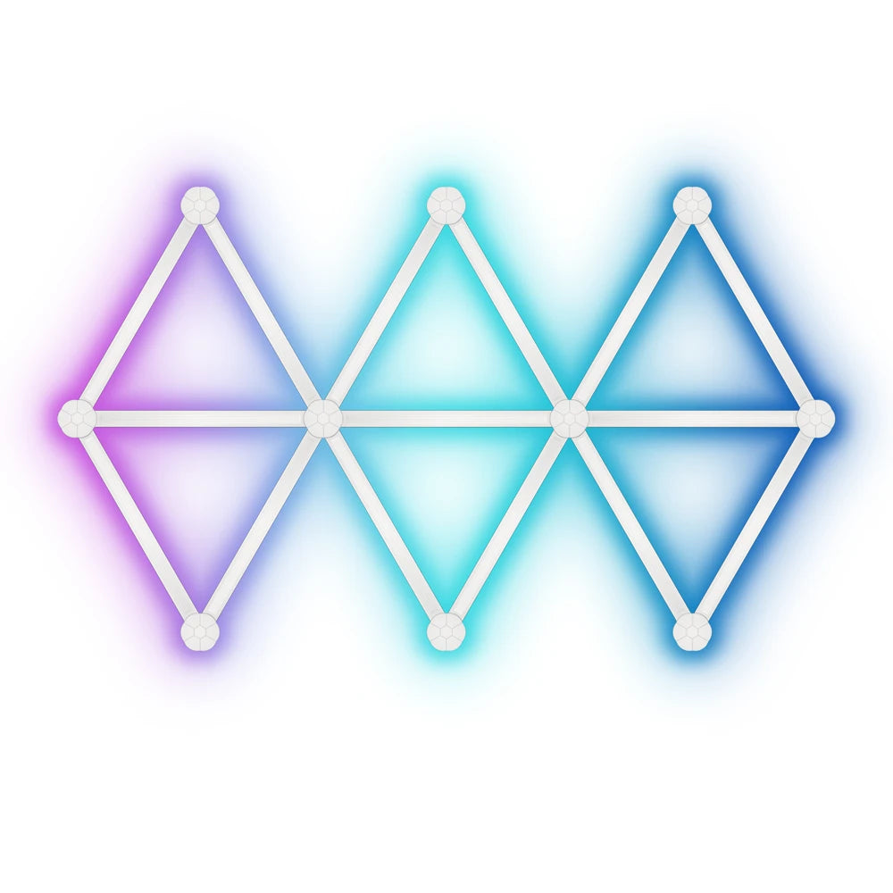 Smart WiFi Splicing Wall Light RGBIC Wall DIY Decorative Ambiance LED Night Light Dimmable For Game Room Bedroom TV Decoration