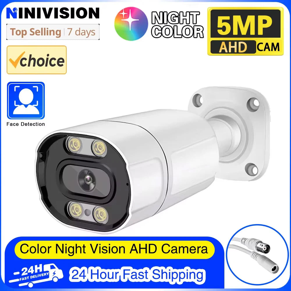 Ultra HD 5MP AHD IP66 camera Analog High Definition Surveillance Color Camera AHD CCTV Camera Security Outdoor Bullet Cameras