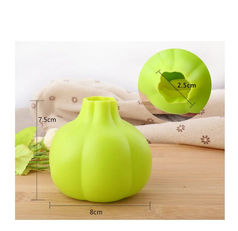 1pc Silicone Garlic Shaped Garlic Peeler Practical Kitchen Gadgets Garlic Zester Peeling Tool Color Random