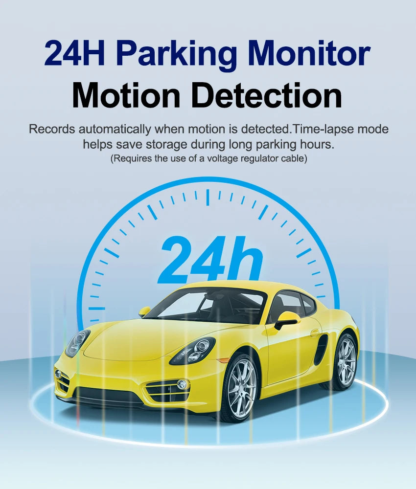 HD 1080P Car DVR Dash Cam with 3 Lens Wide Angle Night Vision G-Sensor Loop Recording for Front Inside and Rear Vehicle Camera