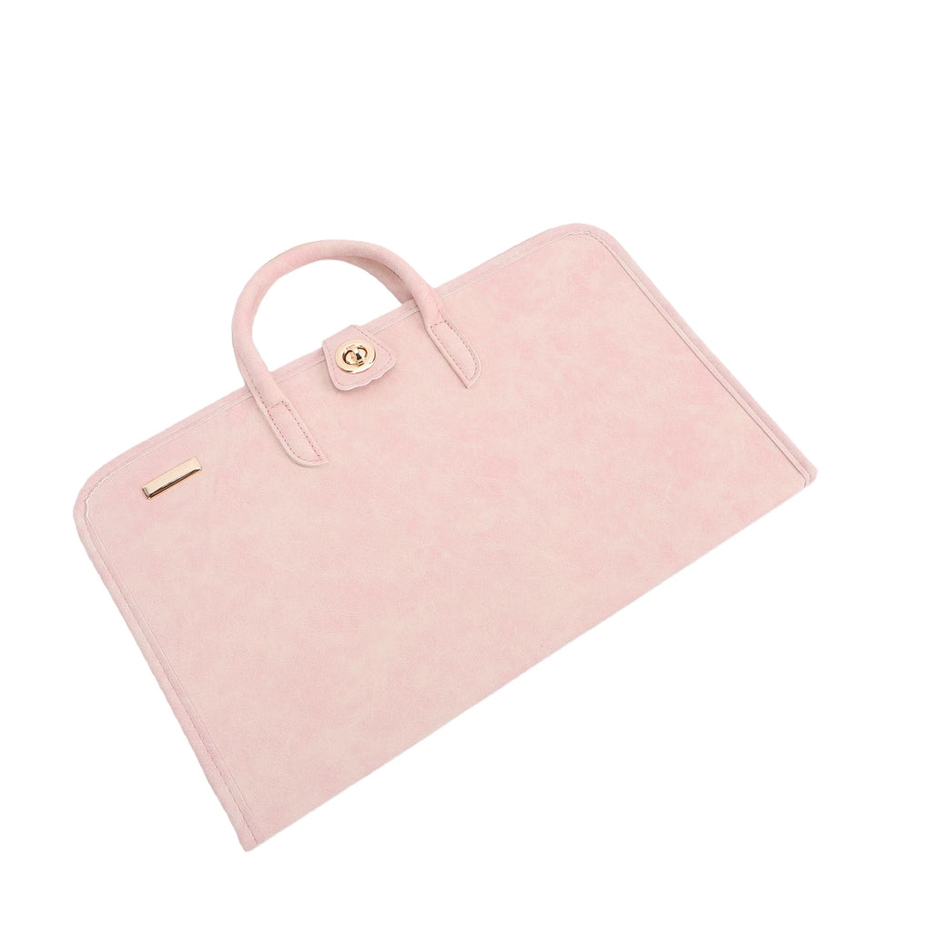 Laptop Sleeve with Handle PU Laptop Case Roseate Stylish Water Proof Laptop Sleeve Protective Bag with Handle for 14 Inch Laptop