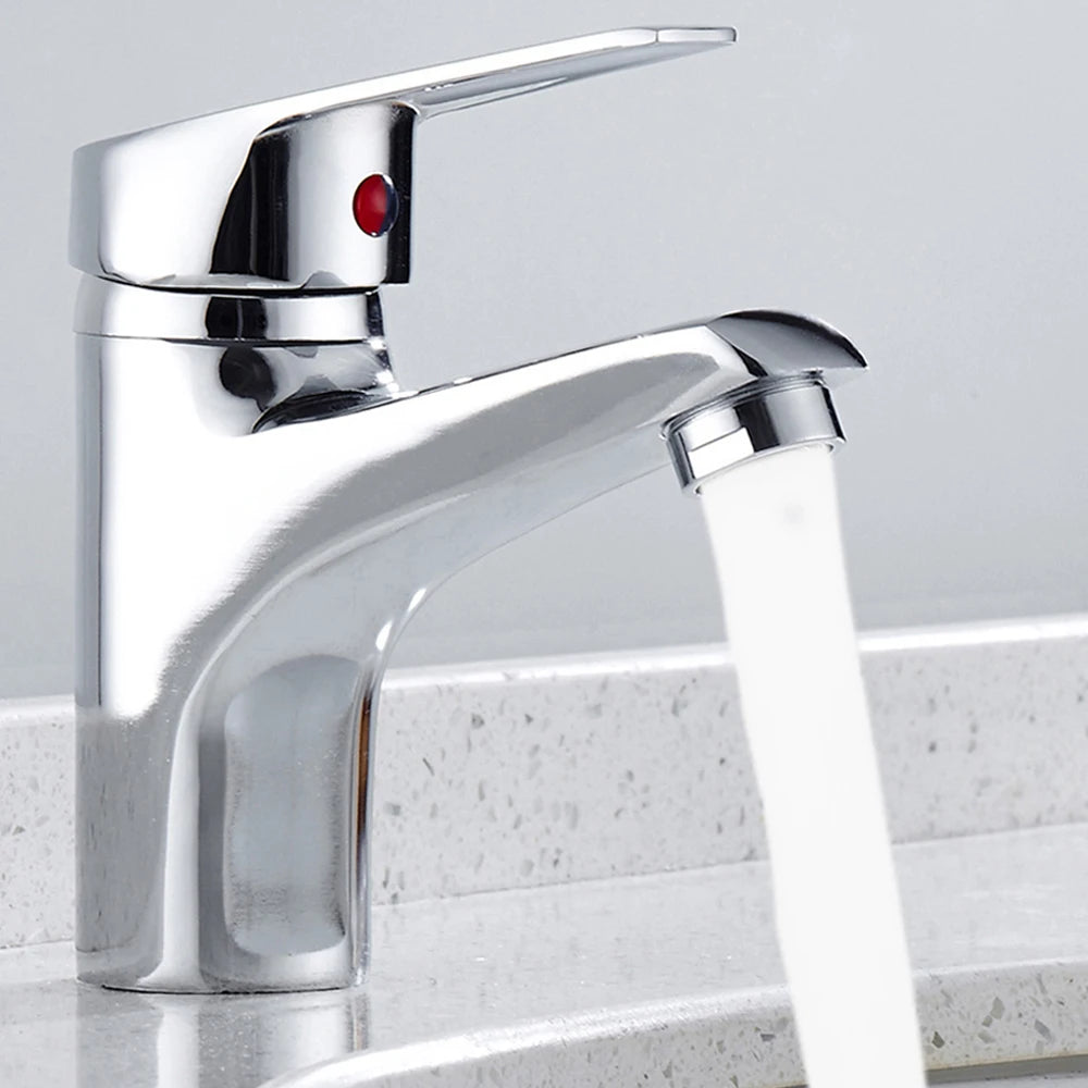 Bathroom Faucets Hot and Cold Mixer Faucets Vanity Bathroom Kitchen Deck Mounted Bathroom Single Lever Sink Faucets Dropshipping