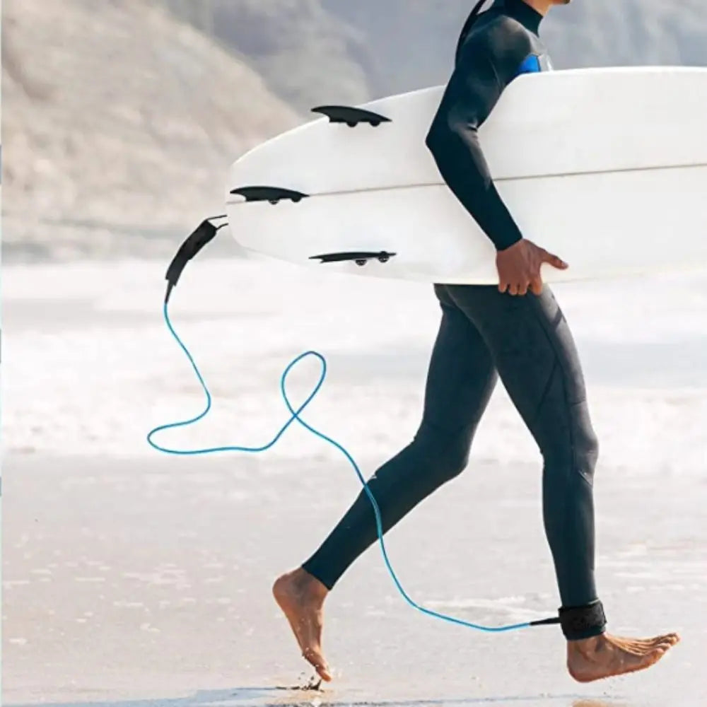6-10ft Surf Leash Stainless Swivels Inflatable Paddle Board Longboard Foot Rope SUP Board Surf Leg Rope TPU Surf Accessories