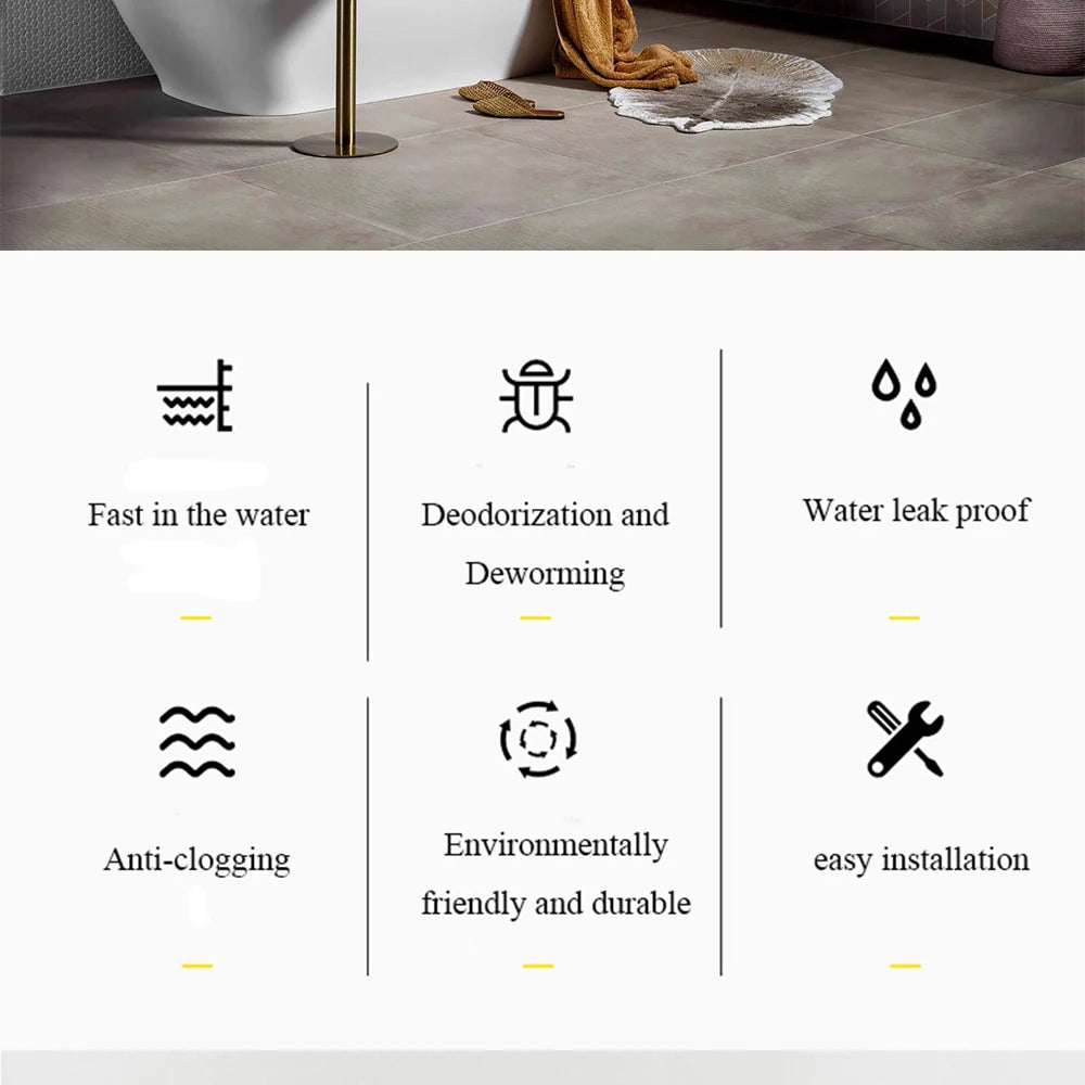 Rose Bathroom Siphon Drainer Sink Bottle Trap Modern Pop Up Filter Fixture Waste Stopper Set Washbasin Hose Accessory Renovation