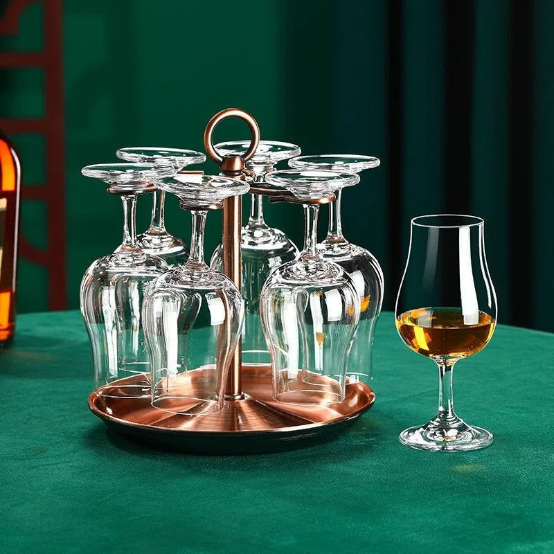 125ML Whiskey Crystal Glass Family Banquet Wine Cup Luxury Brandy Wine Glass Thick Bottom Glass Bar Party Wine Set
