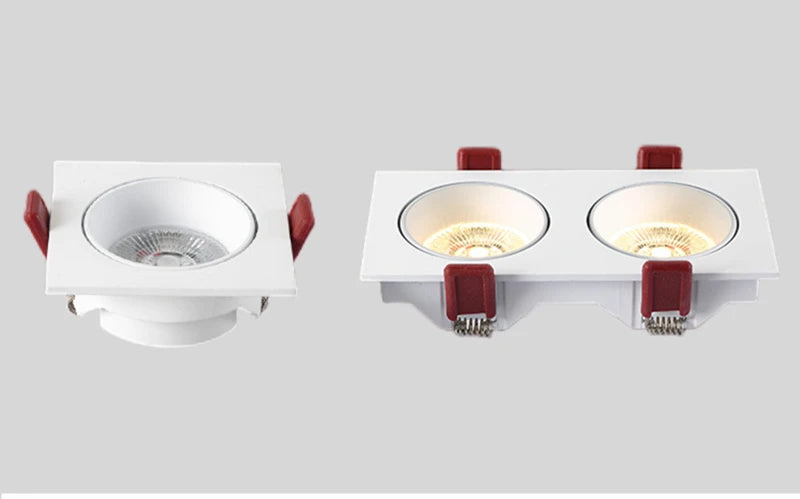 Modern Simple Down Light Embedded Dark Decoration Household Ultra-Thin No Main Light Adjustable Angle LED Anti-Glare Spotlights