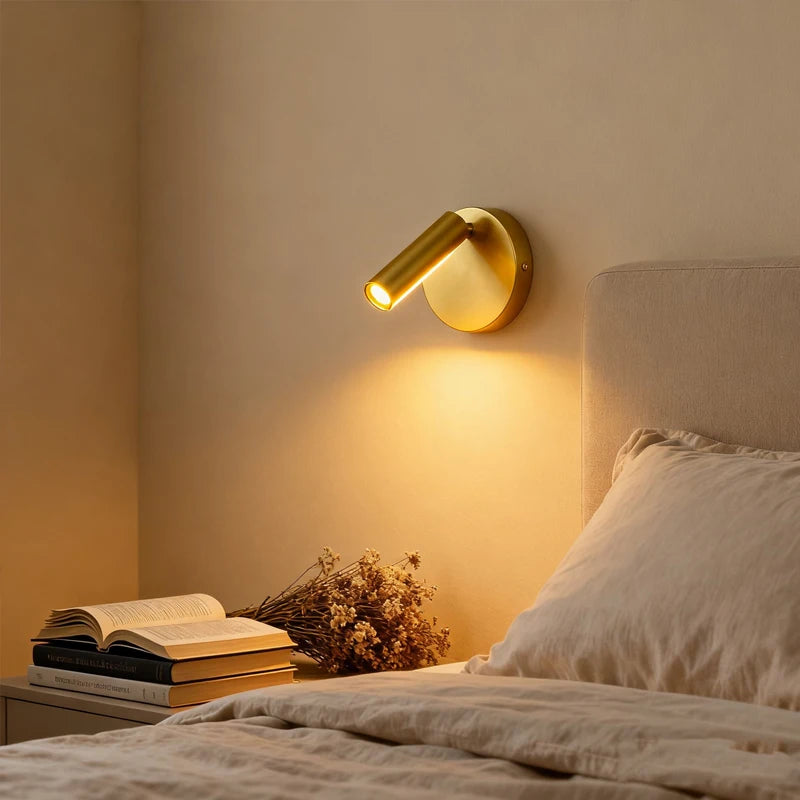 Hotel wall lamps, bedroom bedside with switch，LED exposed Staircase spotlights, ambient lights, lighting lamps and reading lamp