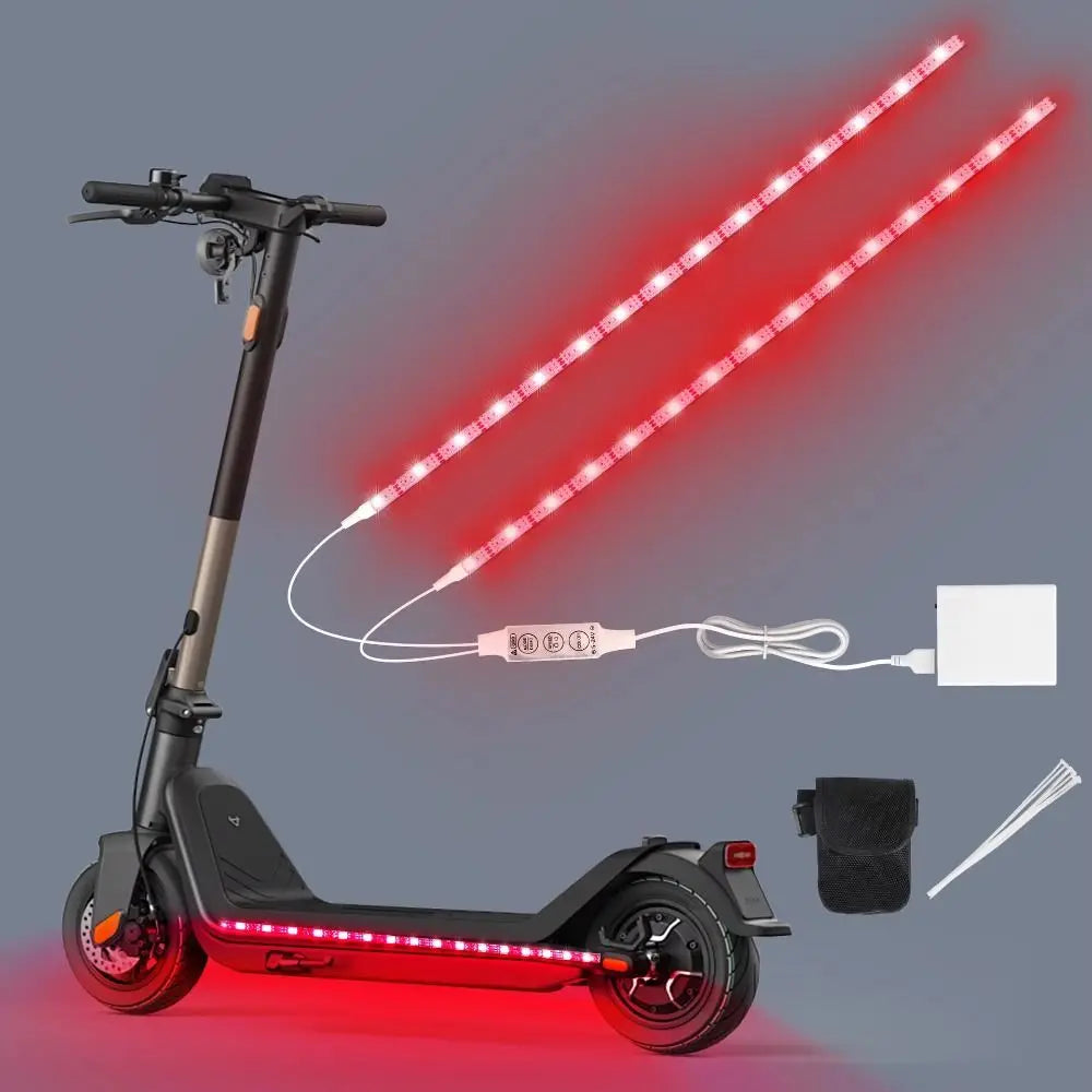 Creative Battery Powered Scooter LED Lights Multi-Color DIY Bicycle Ambient Light Dream Color Underglow Lights Night Riding