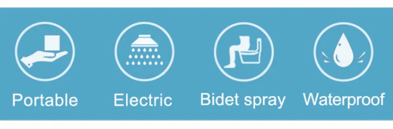 Pocket Bidet Shower Handhel Automatic Toilet Sprayer 200ML Portable Travel Shattaf for Hygiene Cleaning Personal Baby Care