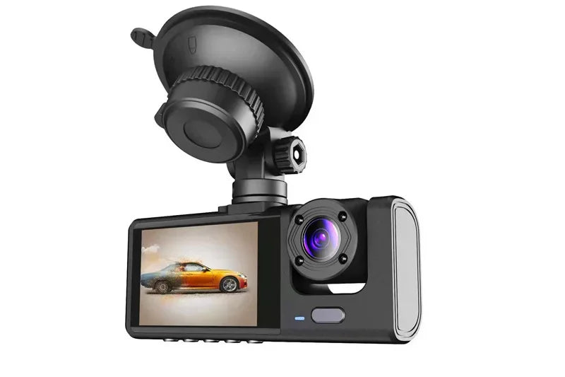 3 Camera Lens Car DVR 3-Channel Dash Cam HD 1080P Dash Camera Dual Lens Dashcam Video Recorder Black Box dash camera car dvr
