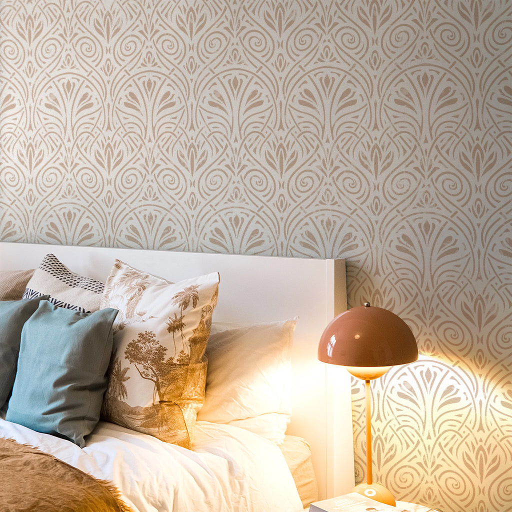 Geometric Peel and Stick Wallpaper Boho Modern Light Brown Self Adhesive Wallpaper Removable Contact Paper for Bedroom Bathroom