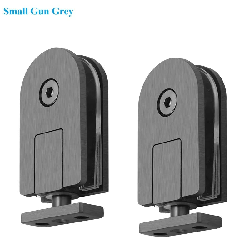 1Pair SUS304 Framless Glass Door Pivot Hinge For Shower Enclosure Commercial Entry Cubicle