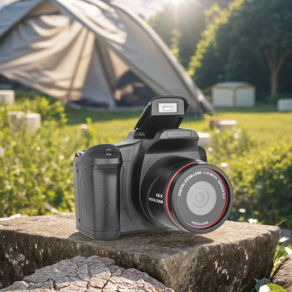 Camcorder 16X Zoom Vlogging Camera with 2.4 Inch LCD Screen Video Recorder for Photography and Video