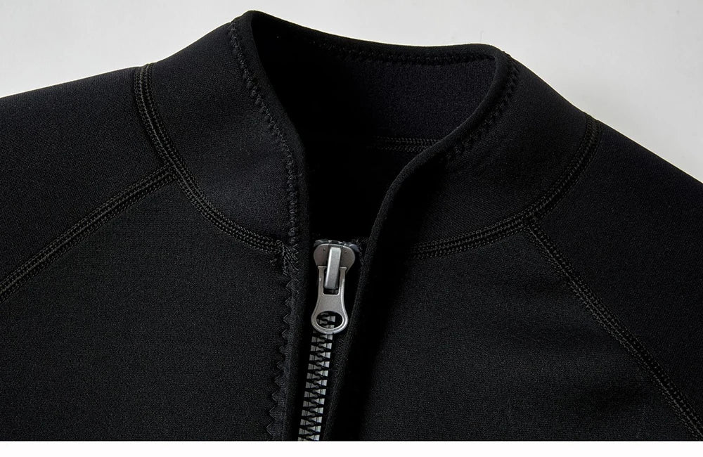 New 2mm Neoprene Wetsuit Ladies Split Top Jacket Warm Swimming Snorkeling Surfing Top Water Sports Windsurfing Wetsuit Top