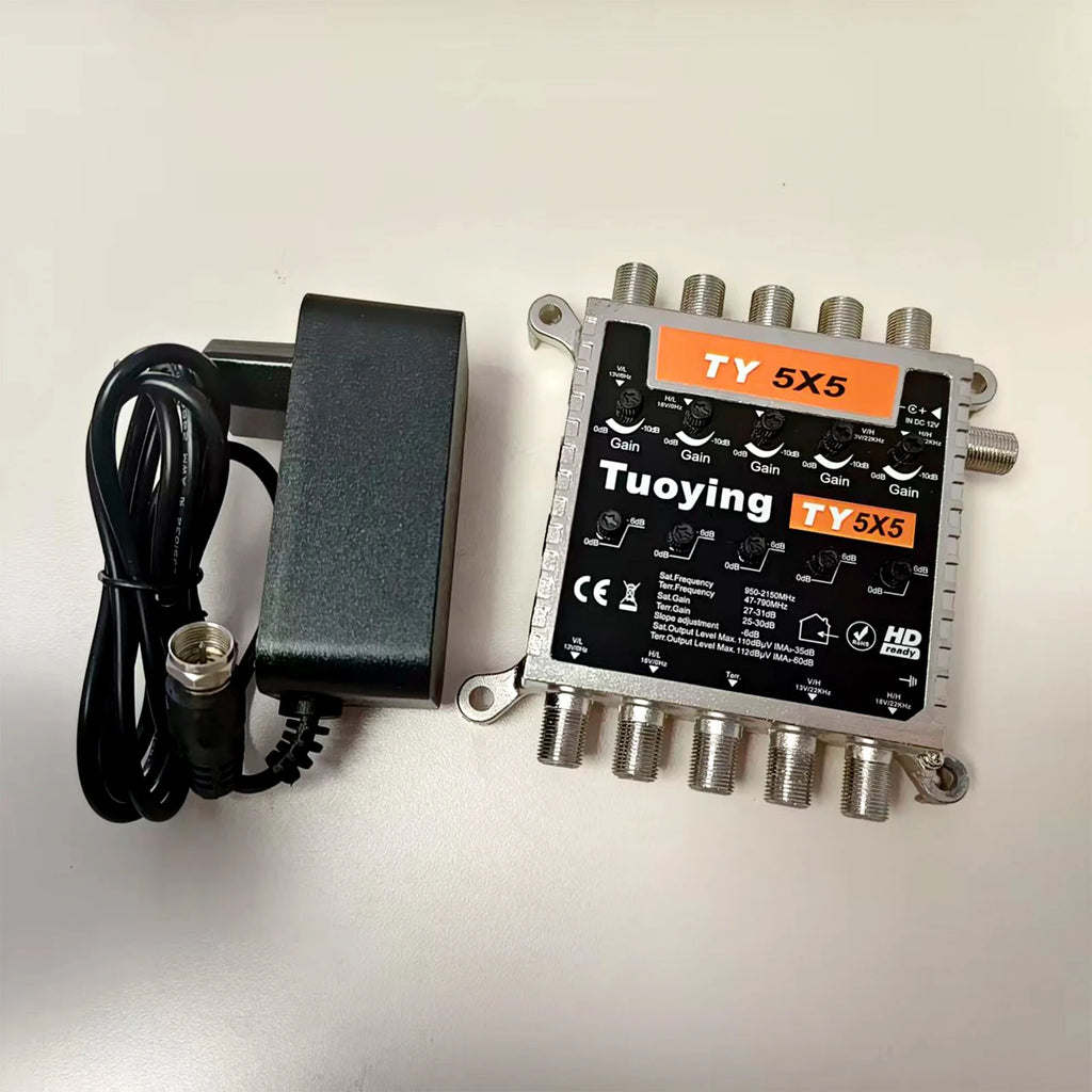 5x5 TV signal amplifier, satellite signal amplifie