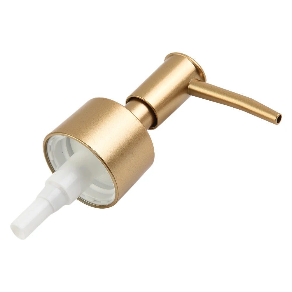 Gold Silver Soap Dispenser Pump Head Press Pump Head Plastic Lotion Bottle Pump Head Hand Soap Press Head For 28/400 Thread