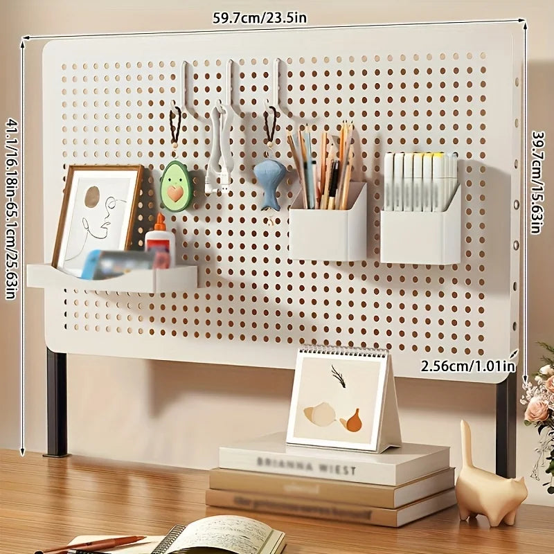 Desktop organizer, DIY pegboard combination kit, desk drawer organizer, clip-on desktop organizer with extendable height