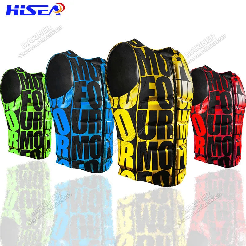 Impact Vest Wakesurf Vest CE Approved Jet Ski Life Jacket Premium Quality Comp Impact Vest Great for All Watersports Activities